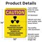 Signmission Radiation & Laser Sign, 14 in H x 10 in W, Aluminum, Rectangle OS-2PACK-CR-A-1014-V-10248 - alternate 7